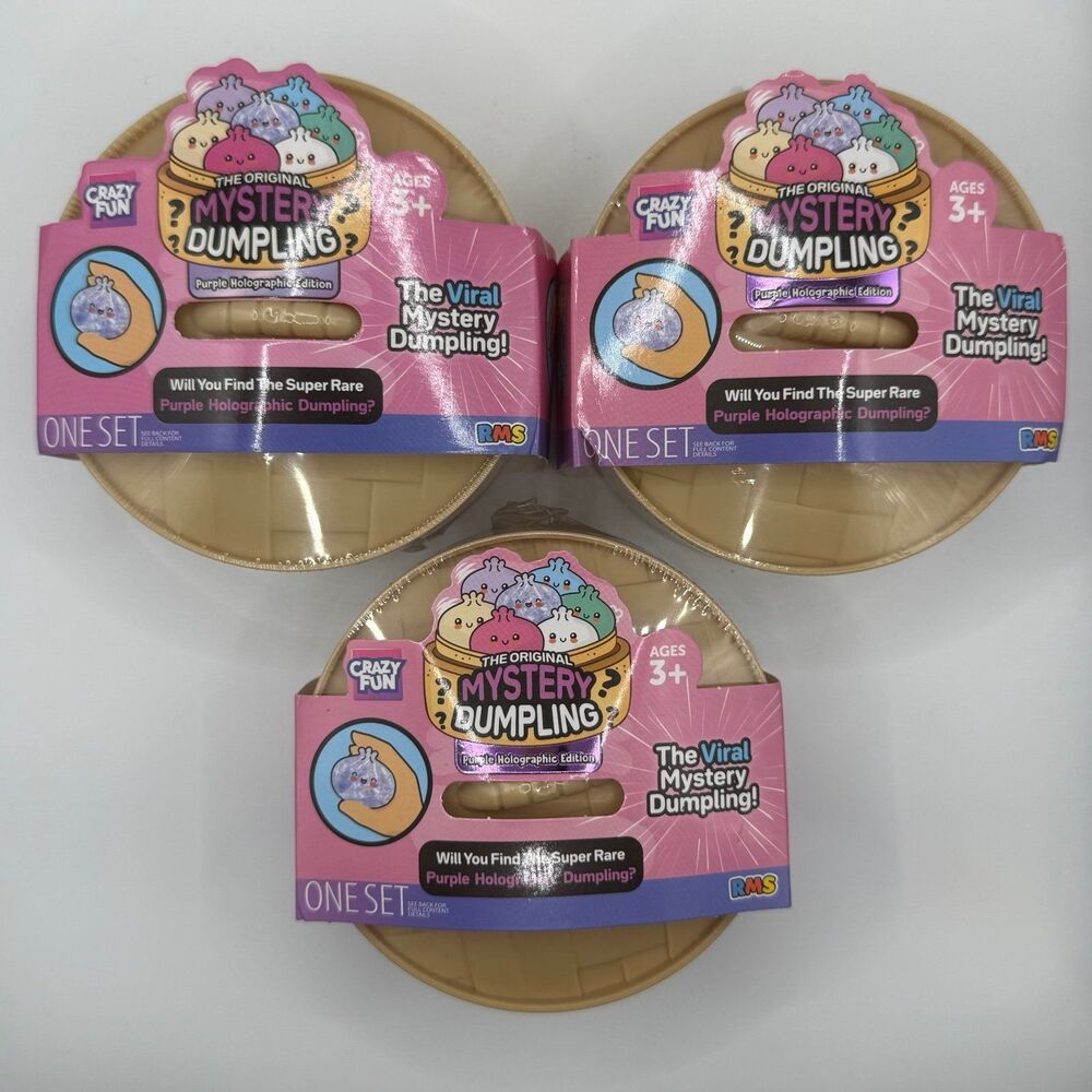 [3 PC] RMS - The Original Mystery Dumpling: Purple Holographic Edition NEW